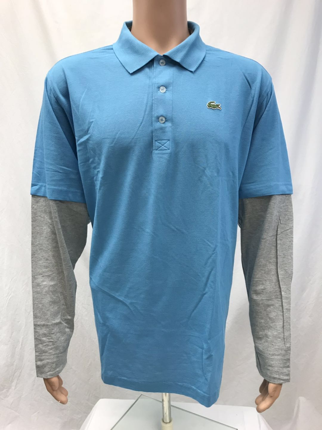 NWT Lacoste  Sport Mens long sleeve 100 Cotton Golf Polo  